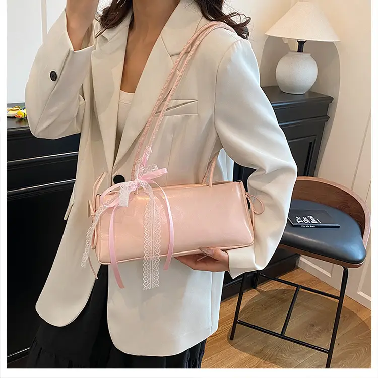 2025 White Silk Satchel Shoulder Bag for Women — feature 16