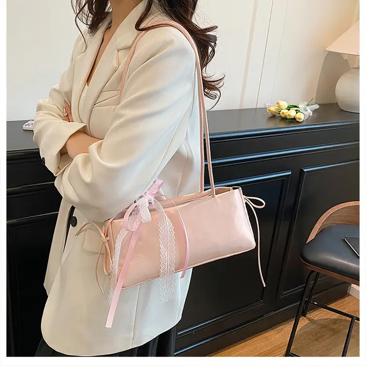 2025 White Silk Satchel Shoulder Bag for Women — feature 17