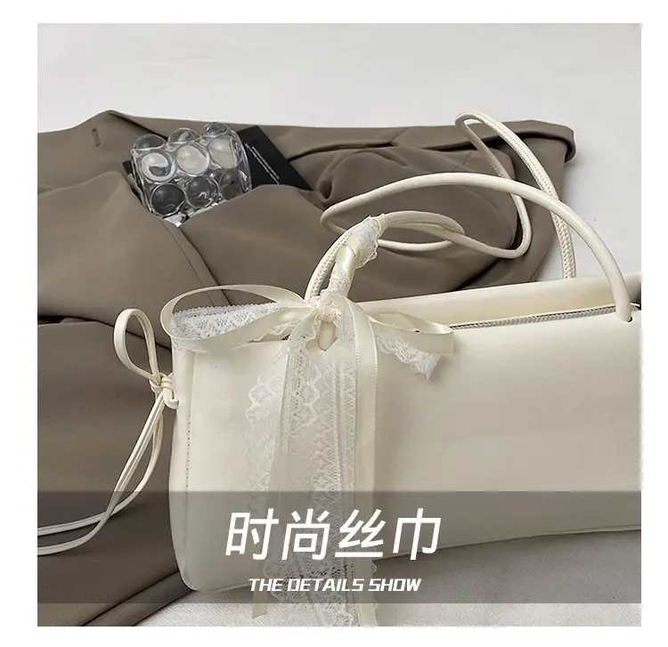 2025 White Silk Satchel Shoulder Bag for Women — feature 4