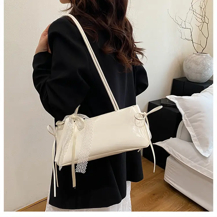 2025 White Silk Satchel Shoulder Bag for Women — feature 9