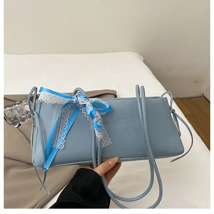 2025 White Silk Satchel Shoulder Bag for Women - Image 3