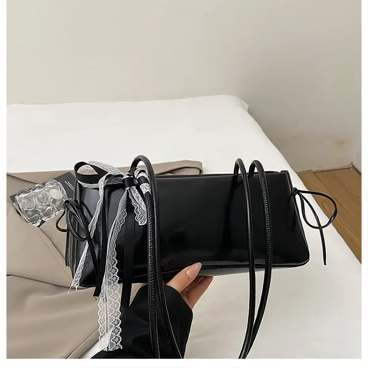 2025 White Silk Satchel Shoulder Bag for Women - Image 4