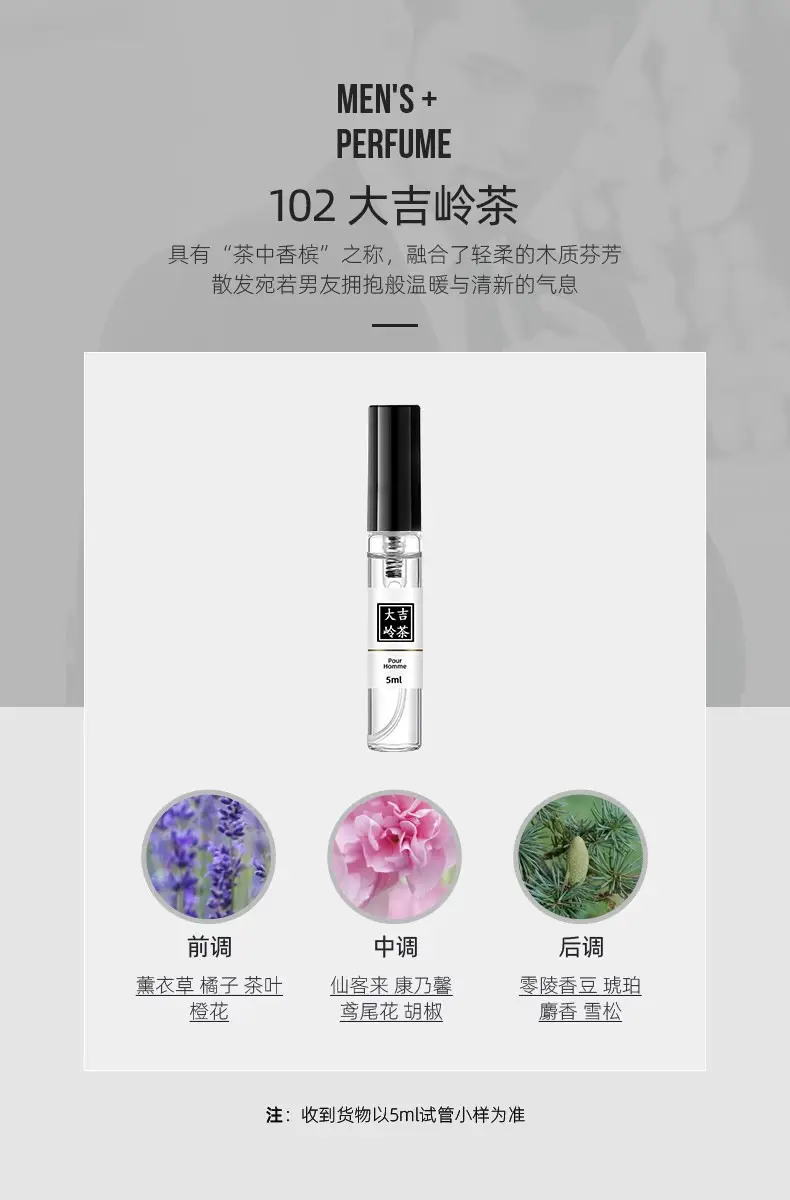 Q version of ladies perfume black crow earth no man's land rose darjeeling men and women lasting fragrance portable trial pack 5ml — feature 5