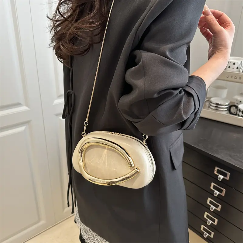 2025 Summer Shoulder Bag Trendy Shell Fashion Wedding Party Party Holiday Dinner Clutch Bag - Image 8