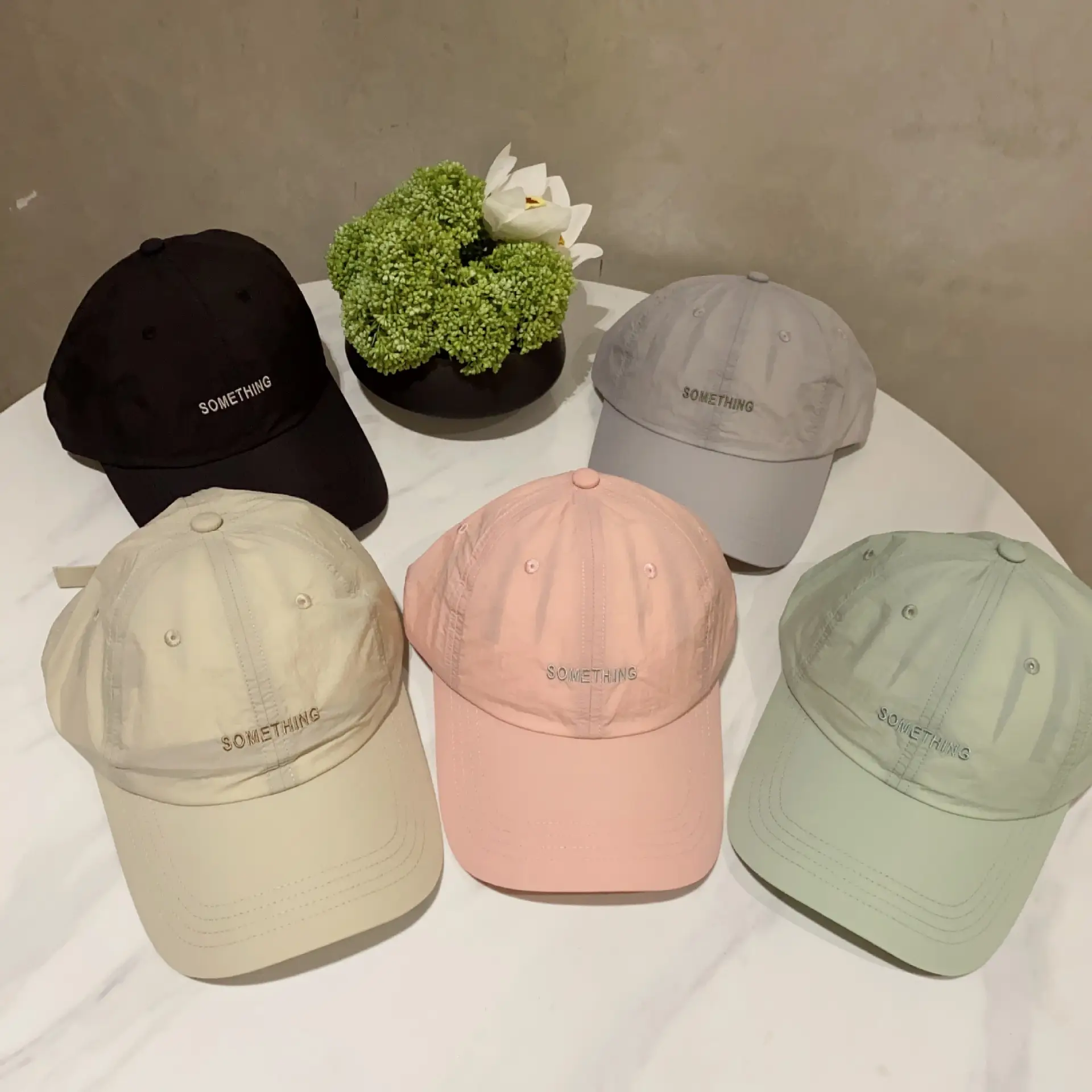 Women's Pink Baseball Cap with Embroidered Letter Sunshade - Image 7
