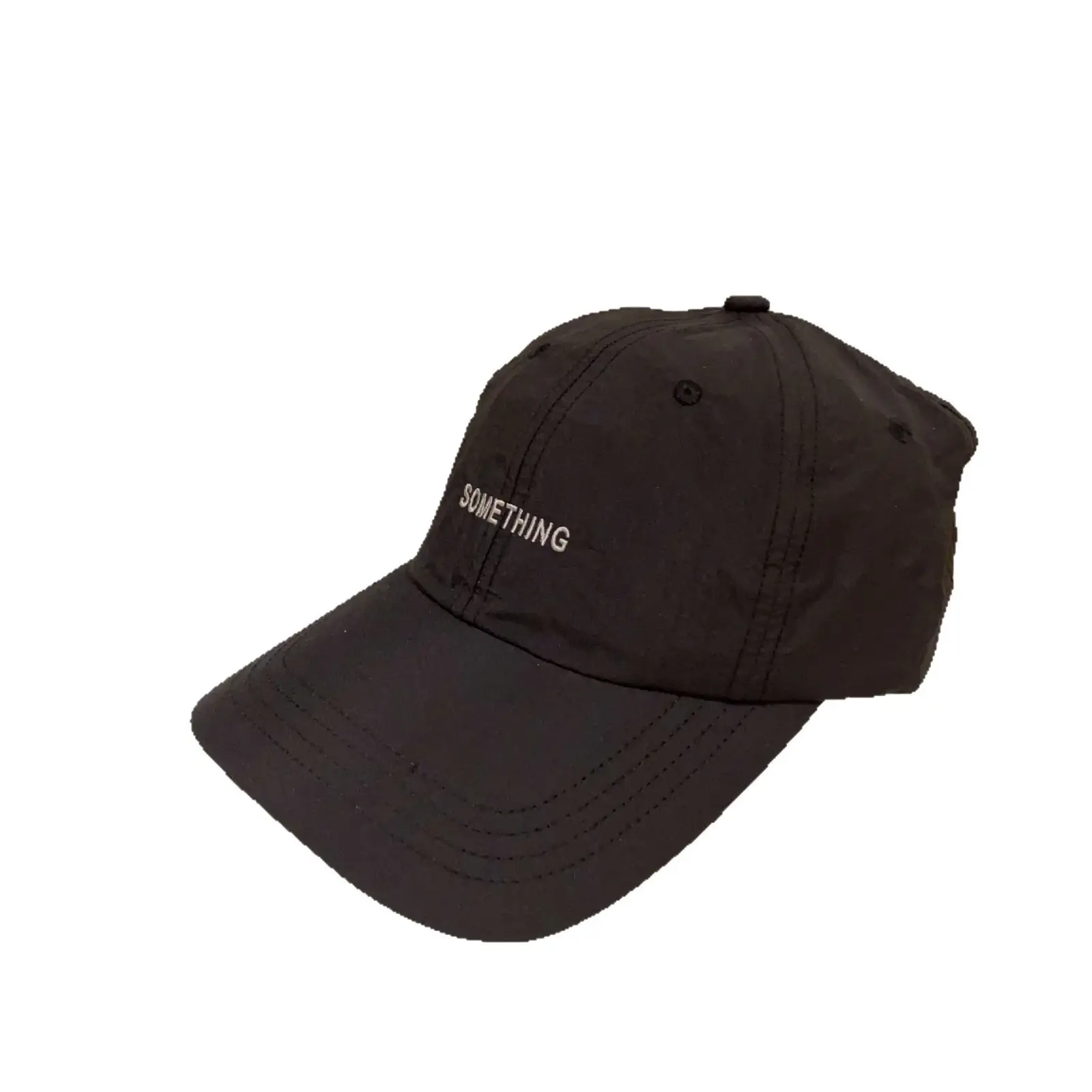 Women's Pink Baseball Cap with Embroidered Letter Sunshade - Image 8