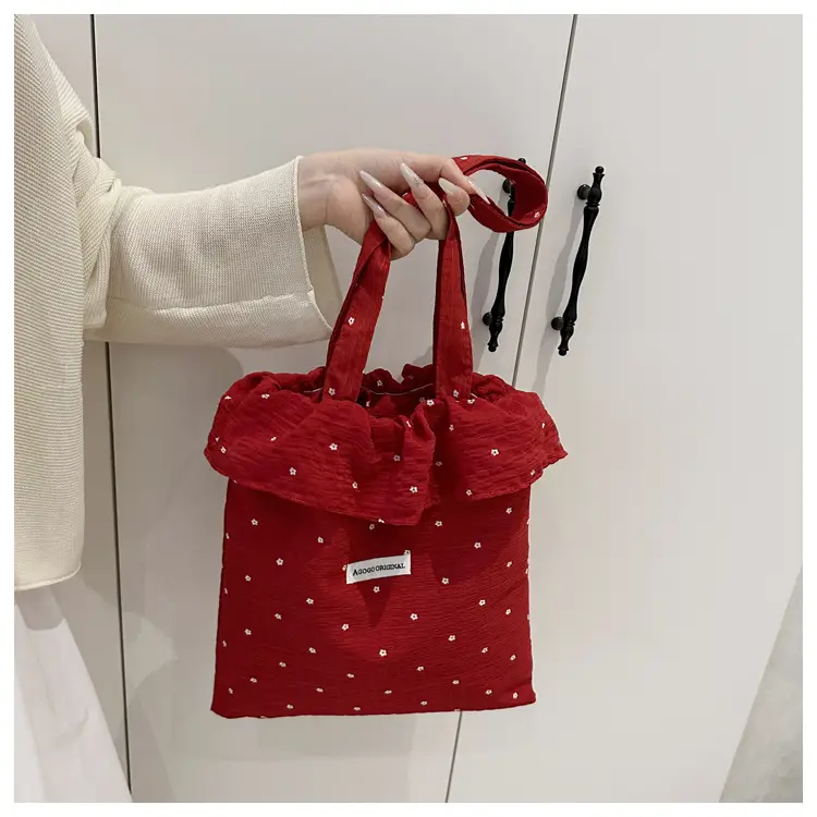 2025 New Korean Style Canvas Bucket Bag Large Capacity Women — feature 12