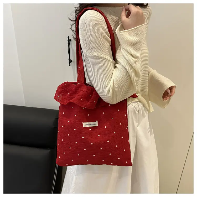 2025 New Korean Style Canvas Bucket Bag Large Capacity Women — feature 14
