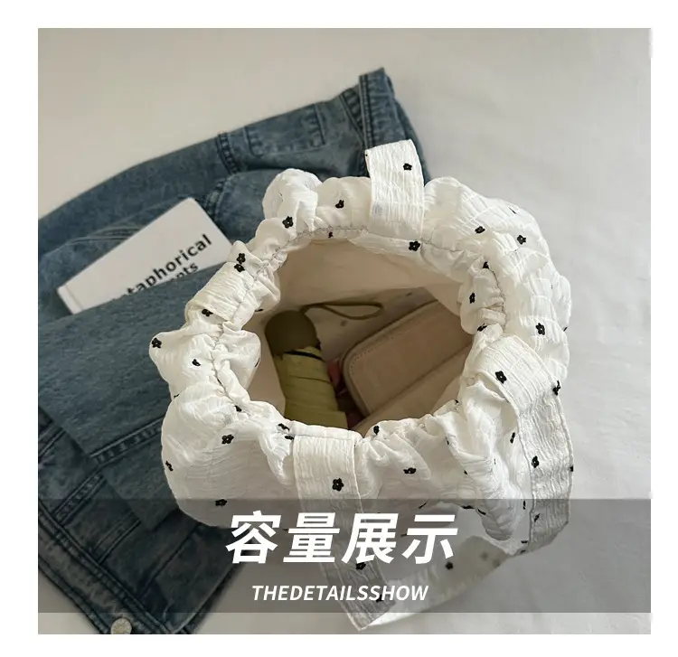 2025 New Korean Style Canvas Bucket Bag Large Capacity Women — feature 6