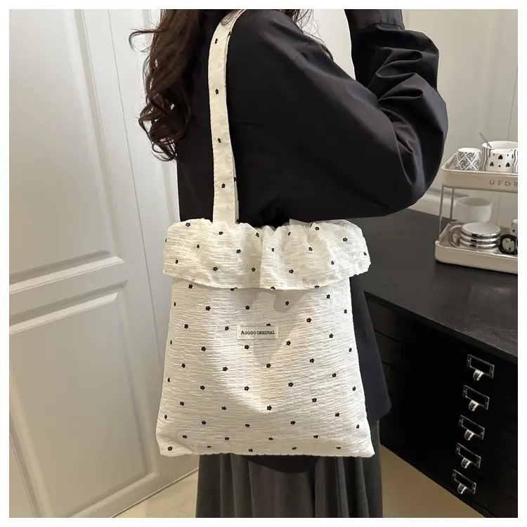 2025 New Korean Style Canvas Bucket Bag Large Capacity Women — feature 9