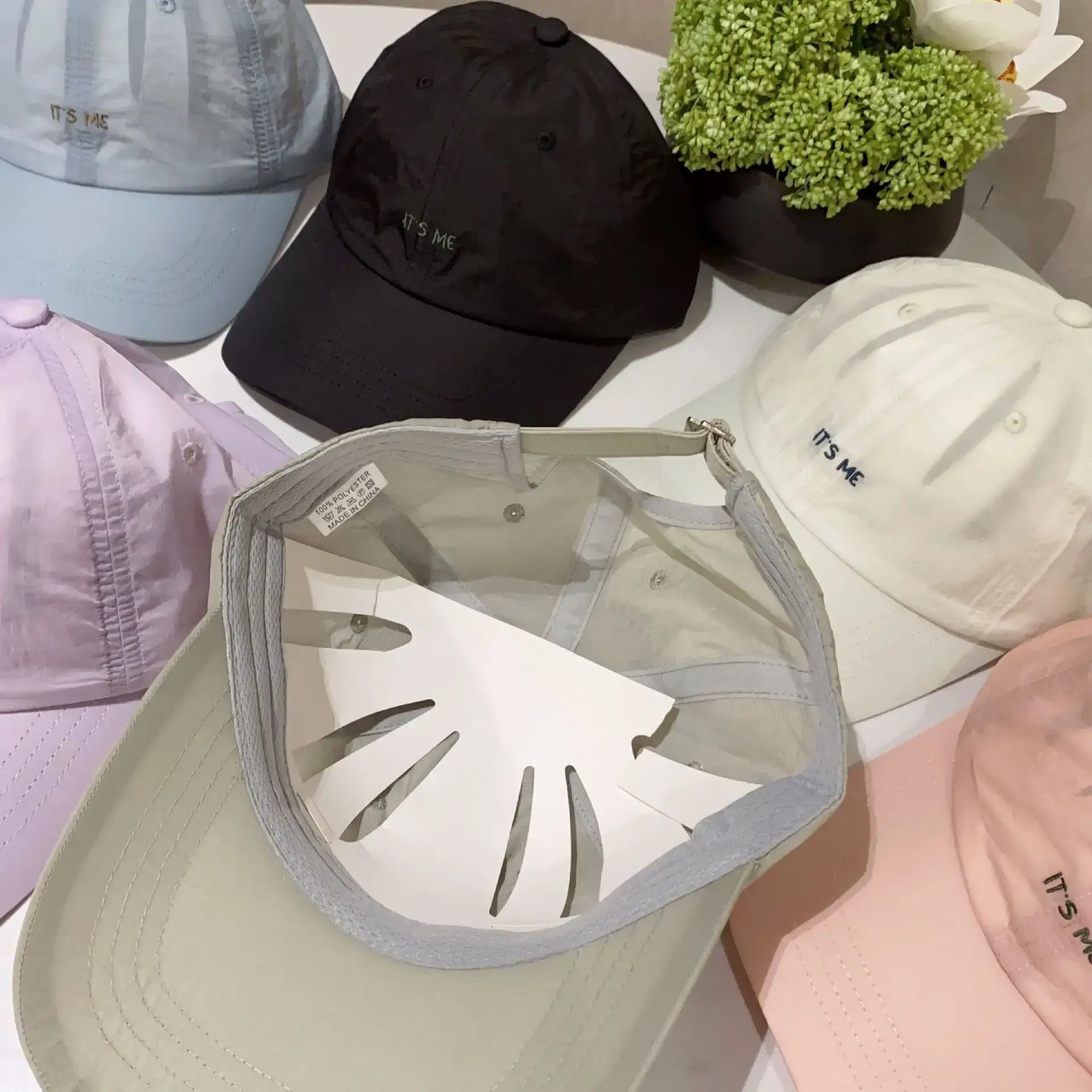 Light Pink Mesh Baseball Cap with "TSFK" Logo - Image 9