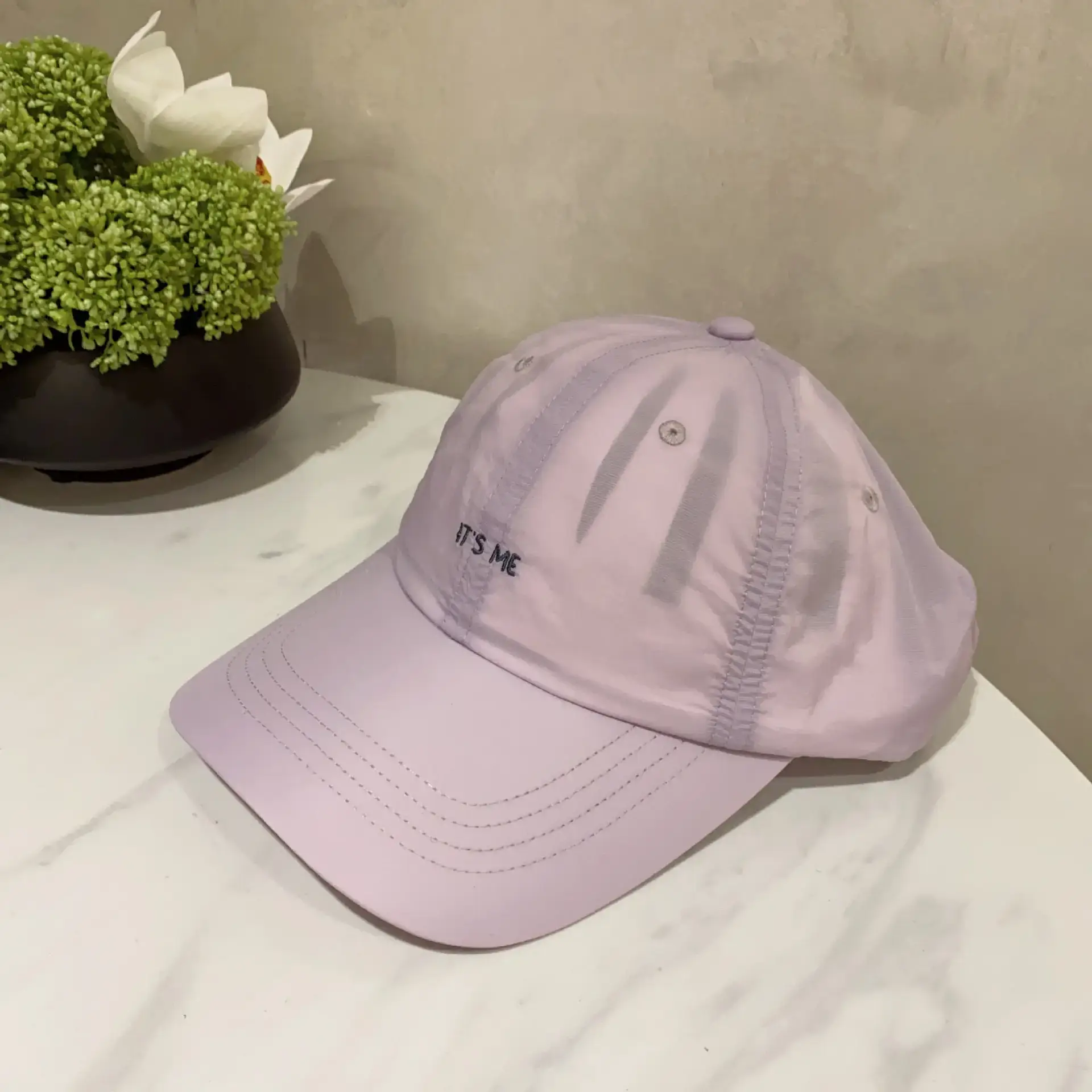 Light Pink Mesh Baseball Cap with "TSFK" Logo - Image 5