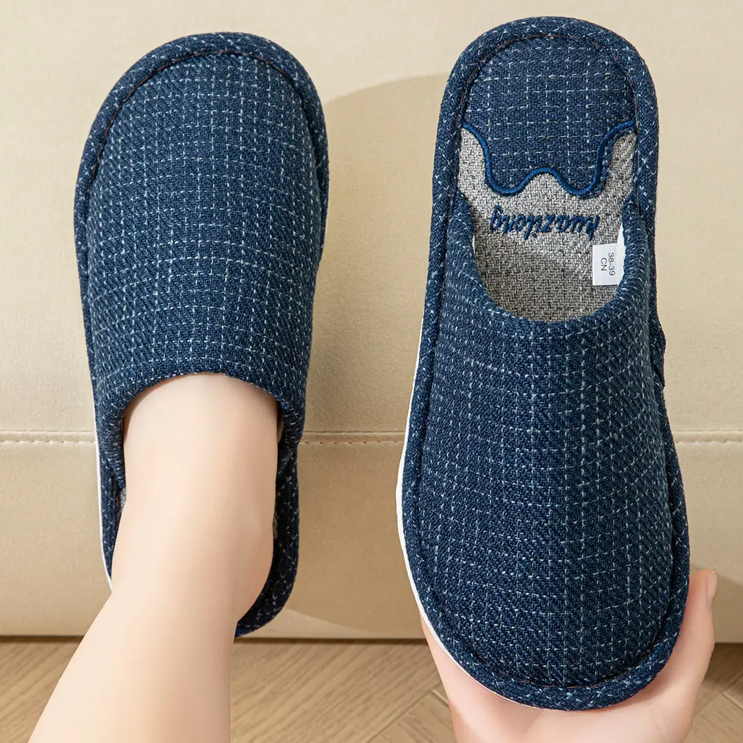 Cute Cartoon Women's Cotton Slippers for Home Plush Warm Furry Slippers for Women Indoor Home Warmth