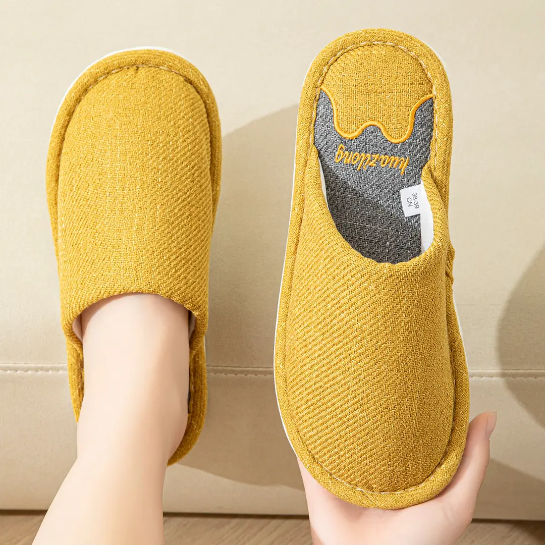 Cute Cartoon Women's Cotton Slippers for Home Plush Warm Furry Slippers for Women Indoor Home Warmth