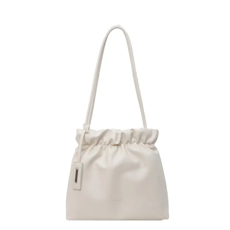 2025 Trendy Pleated Shoulder Bag for Women Brown - Image 9