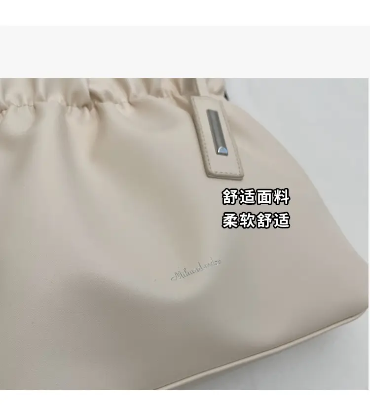2025 Trendy Pleated Shoulder Bag for Women Brown — feature 6