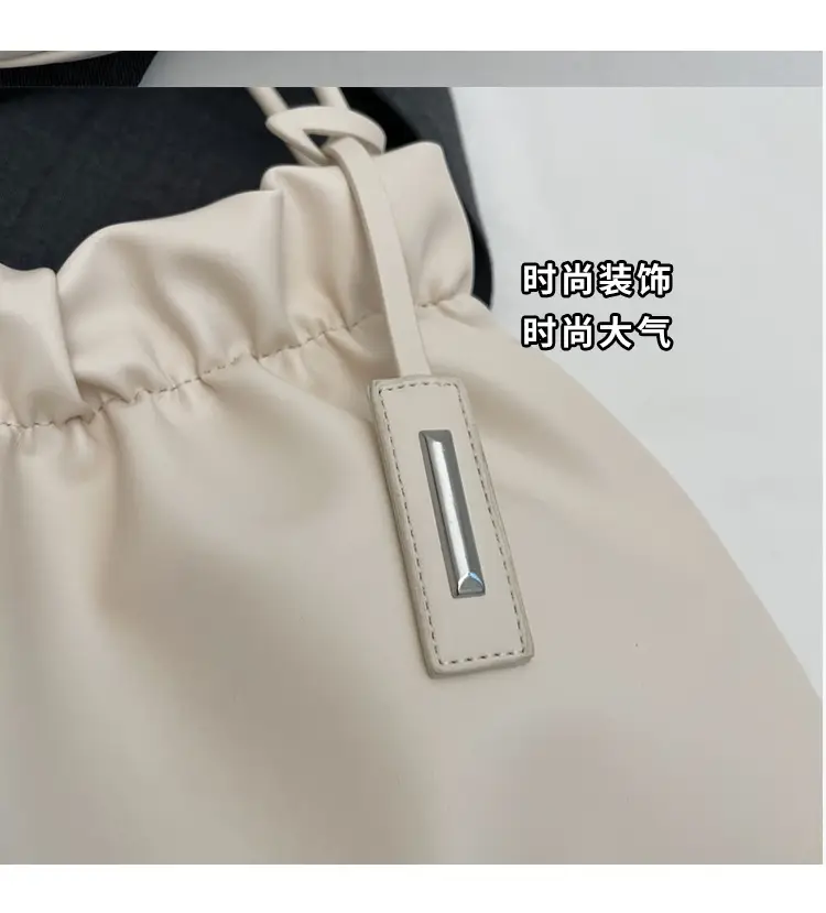 2025 Trendy Pleated Shoulder Bag for Women Brown — feature 7