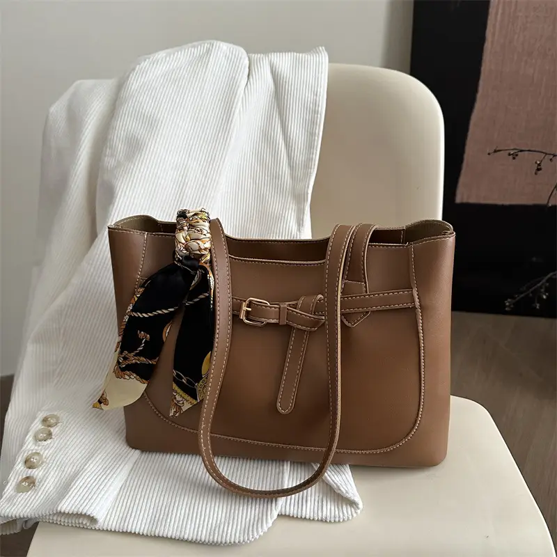 Women's Korean Style Beige Tote Bag 2025 Spring Summer - Image 7