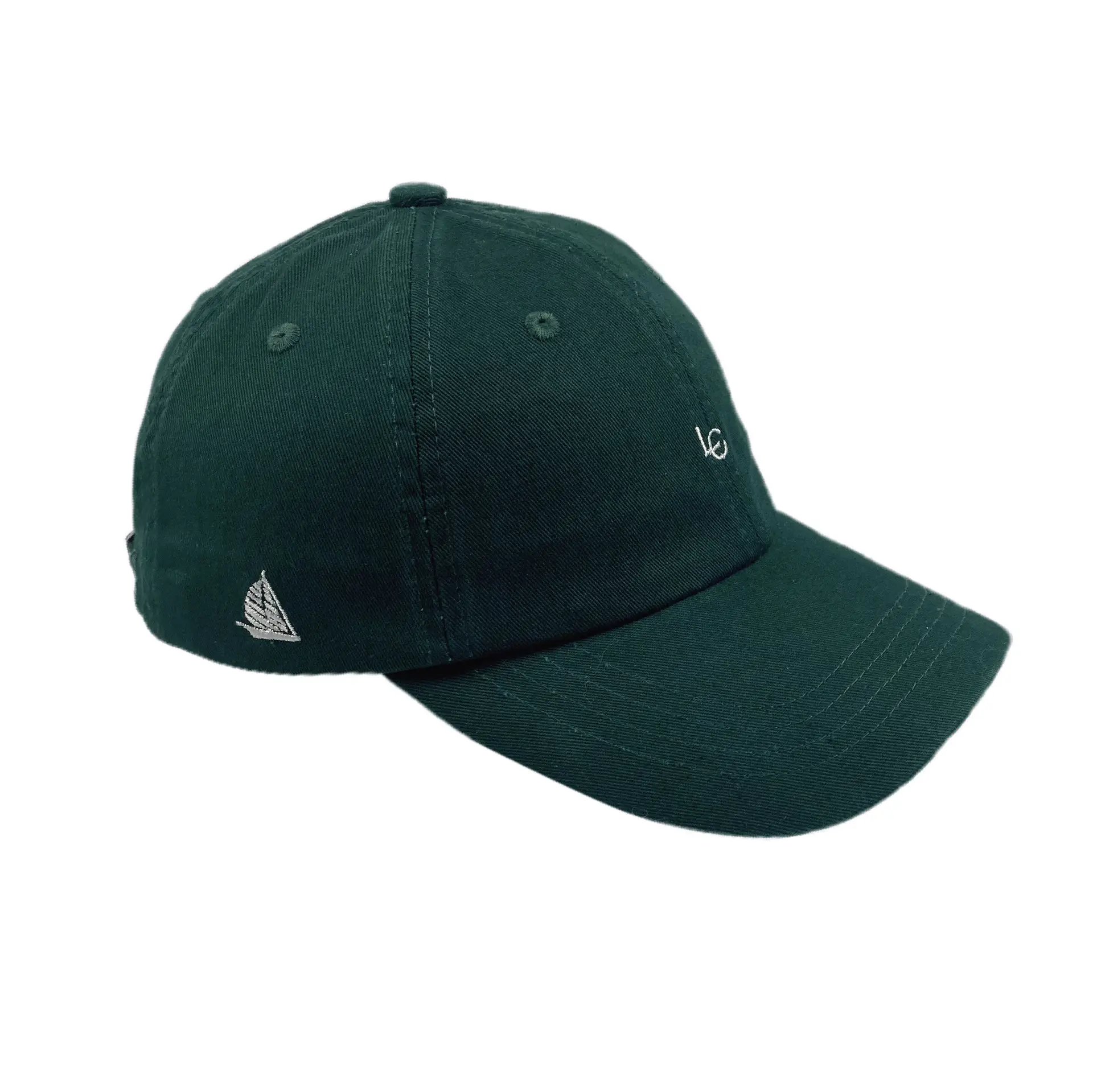 Dark Green Letter Cap Women Summer Sun Protection Hat Men's Embroidered Baseball Cap Soft Top Curved Cornice Hat New - Image 5