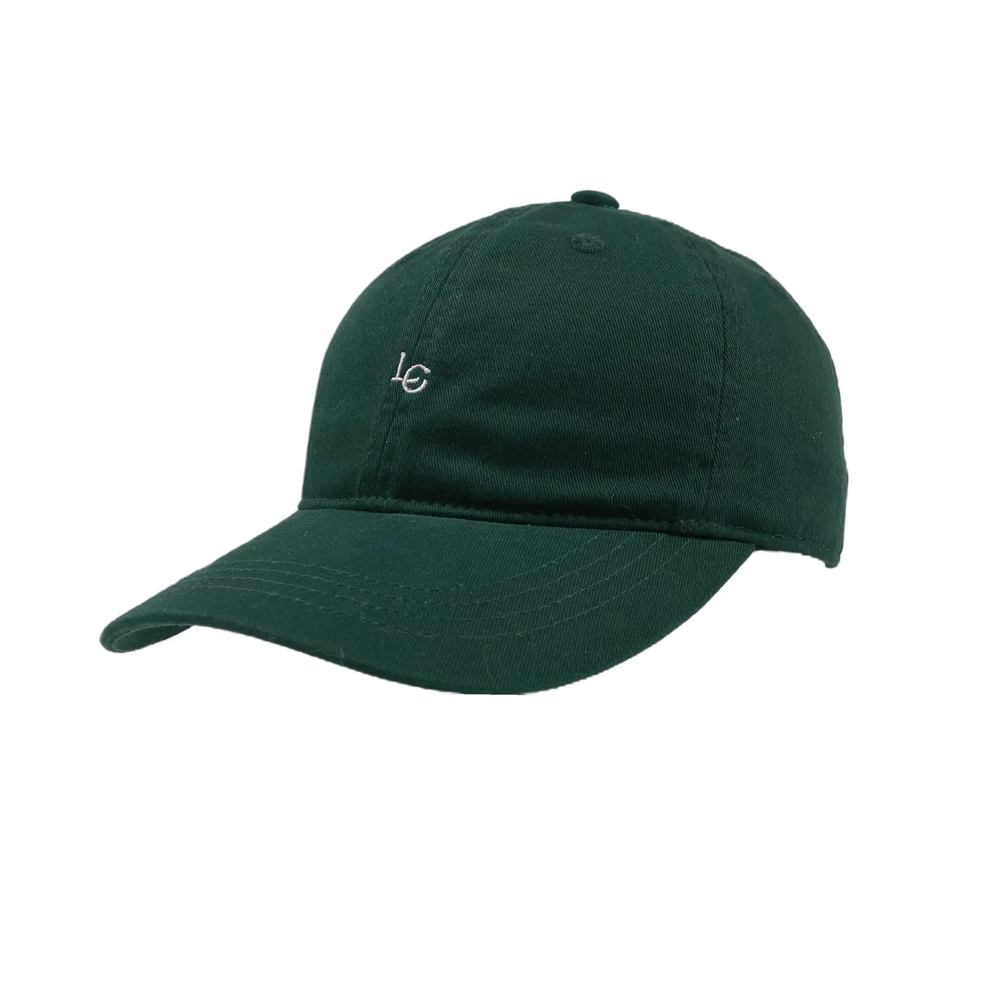 Dark Green Letter Cap Women Summer Sun Protection Hat Men's Embroidered Baseball Cap Soft Top Curved Cornice Hat New - Image 7