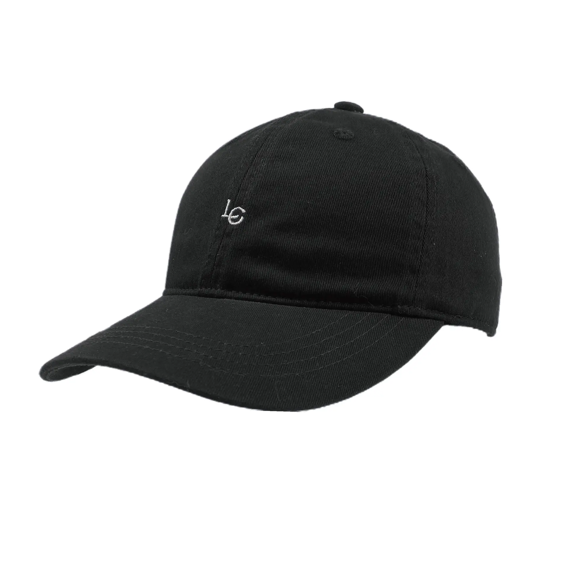 Dark Green Letter Cap Women Summer Sun Protection Hat Men's Embroidered Baseball Cap Soft Top Curved Cornice Hat New