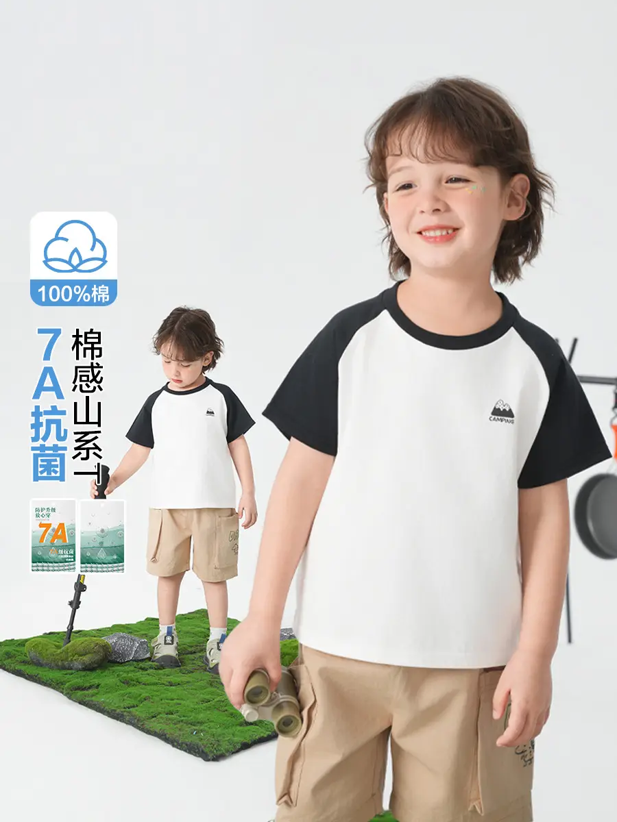 Boys Pure Cotton Summer T-Shirt 2026 Kids - Image 2