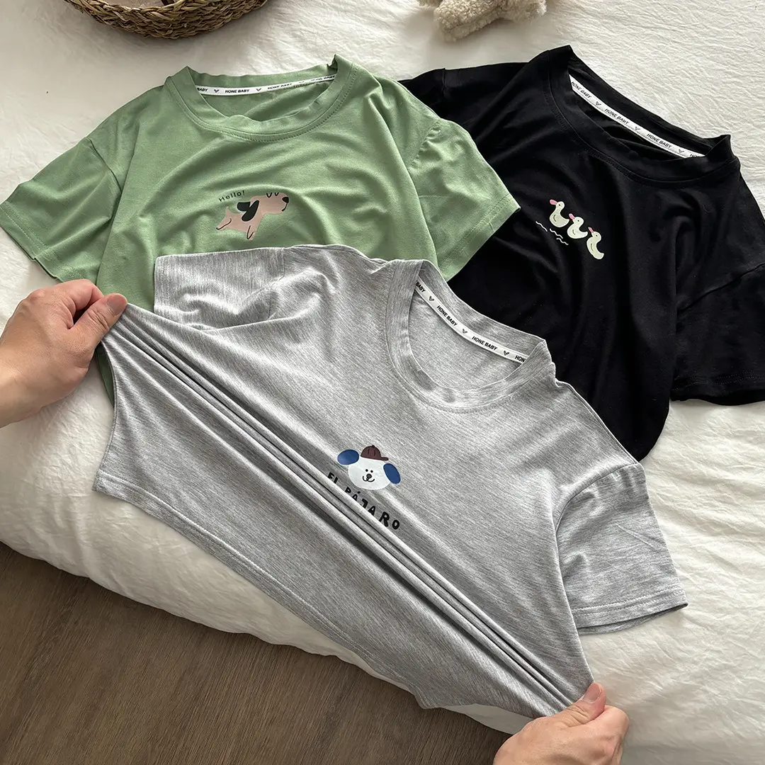 Kids Black T-Shirt Short Sleeve Korean Style — feature 4