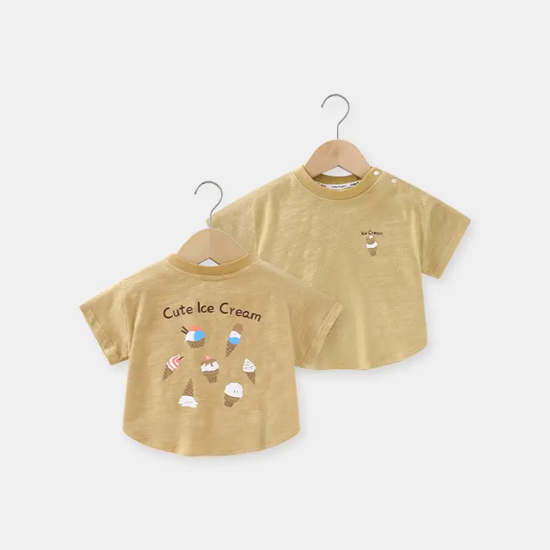 Baby T-Shirt Pink Short Sleeve Summer Casual