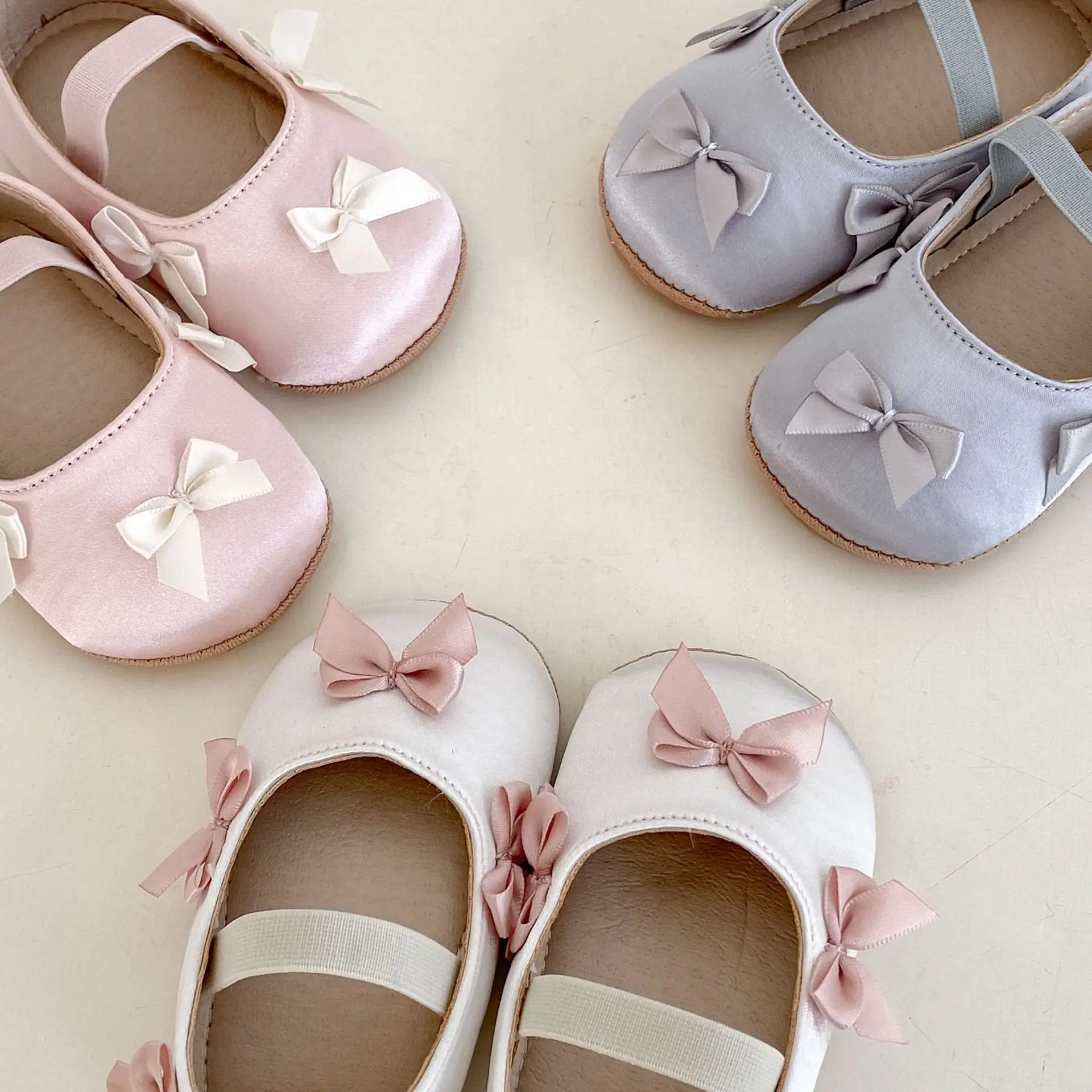 Baby Bow Shoes Pink White 9M+1.5Yr Soft Bottom — feature 10