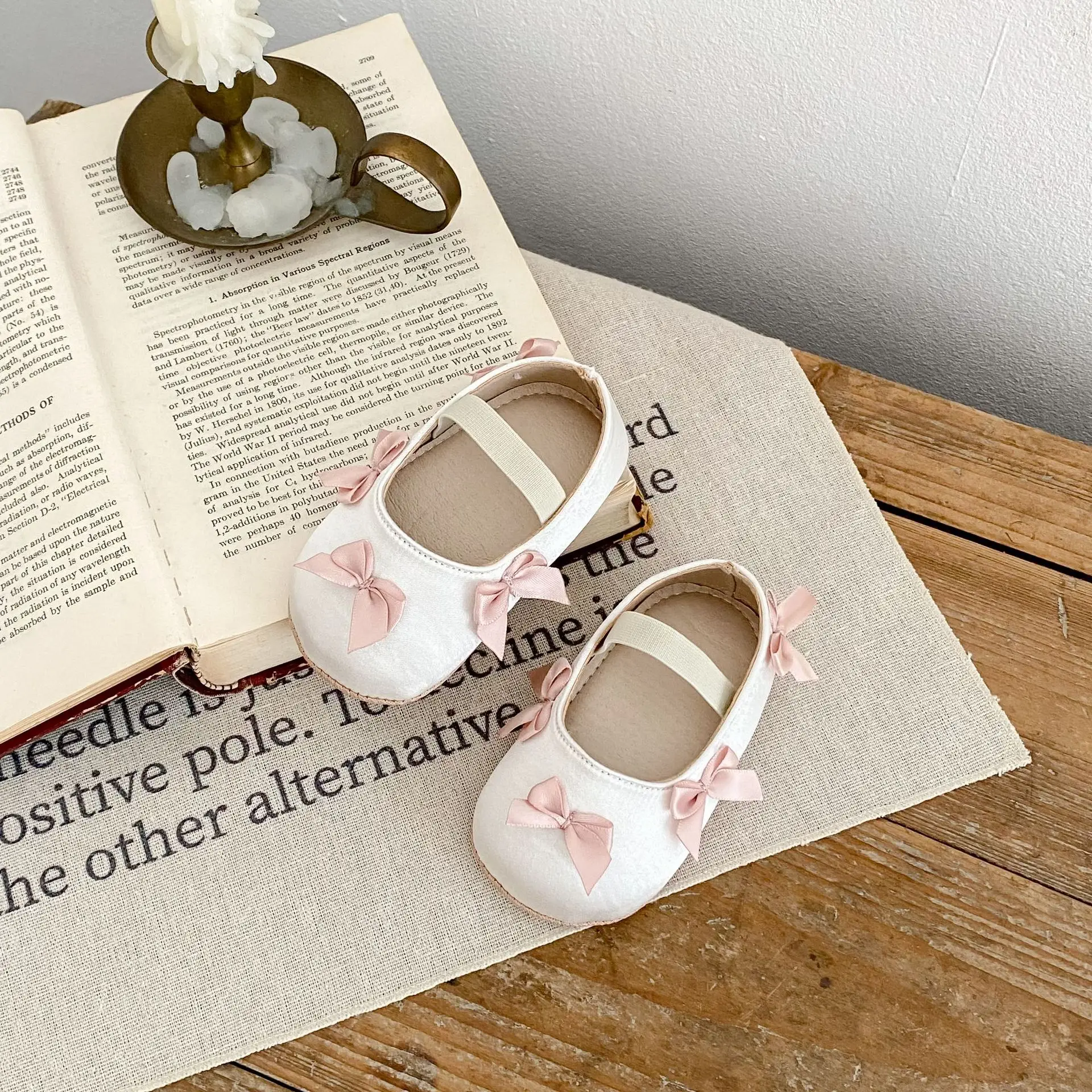 Baby Bow Shoes Pink White 9M+1.5Yr Soft Bottom — feature 5