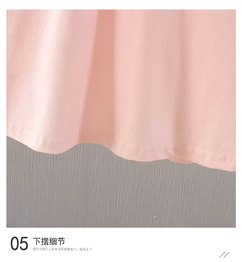 Girls summer dress western style princess skirt light solid color polo skirt women's baby sleeve skirt foreign trade children's clothing wholesale — feature 6