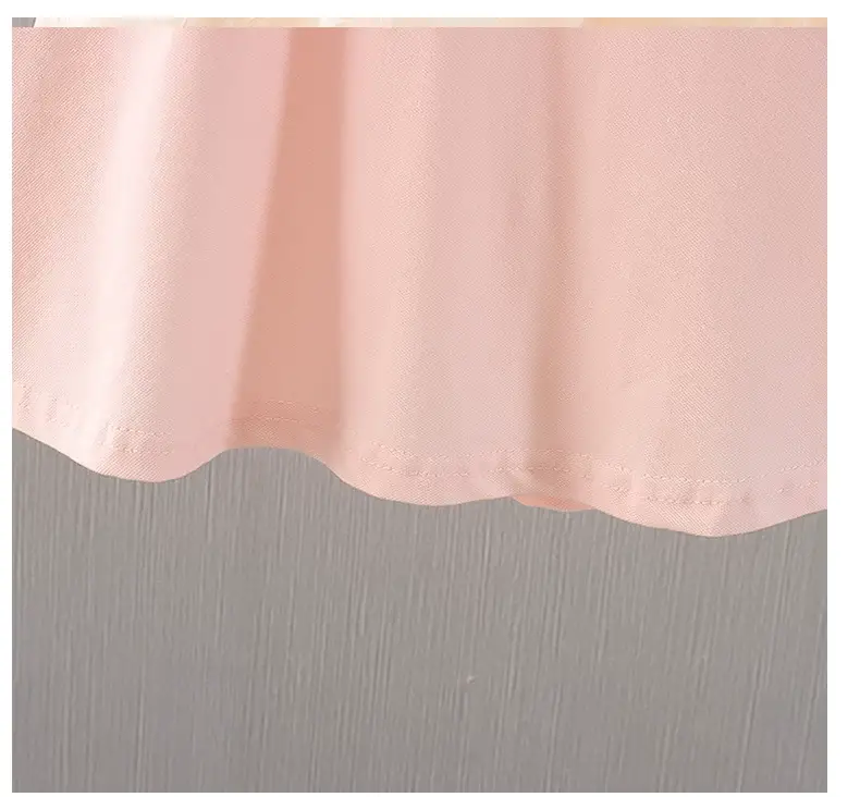 Girls summer dress western style princess skirt light solid color polo skirt women's baby sleeve skirt foreign trade children's clothing wholesale — feature 9