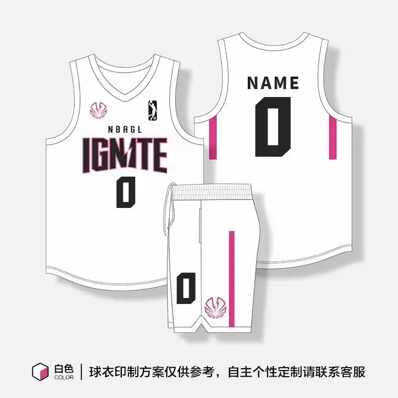 Men Women Basketball Uniform Light Blue 3030 Print — feature 12