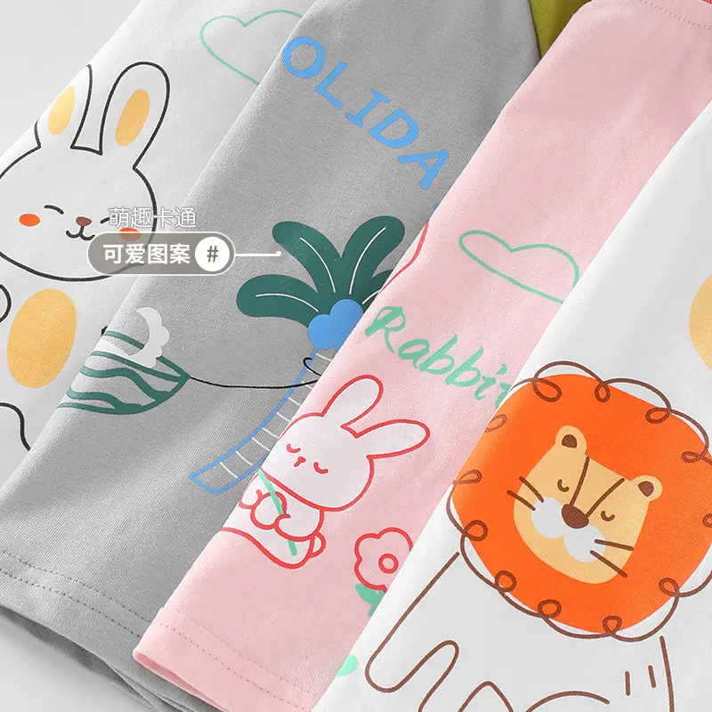 Baby Cartoon T-Shirt Set for Boys Girls Summer Wear - Image 6
