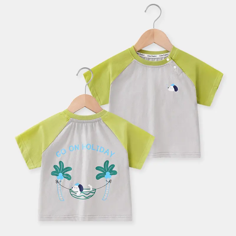Baby Cartoon T-Shirt Set for Boys Girls Summer Wear - Image 3