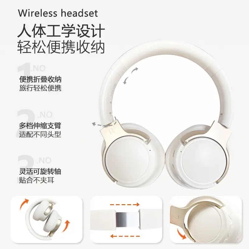 25dB Active Noise Cancelling Bluetooth Headset White