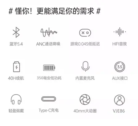 25dB Active Noise Cancelling Bluetooth Headset White — feature 6