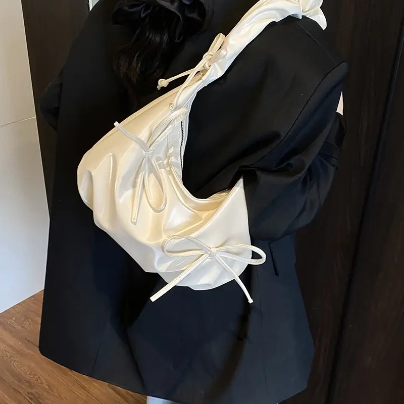 Korean Style Pleated Bag for Women Large Capacity