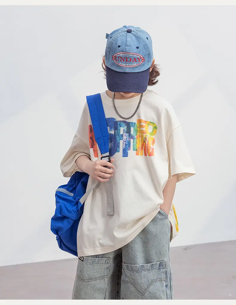 Boys Short Sleeve T-Shirt Summer 2026 Cotton Kids — feature 11