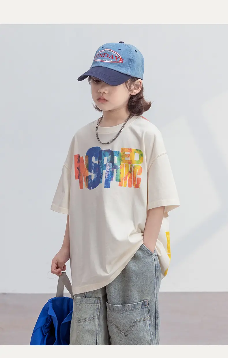 Boys Short Sleeve T-Shirt Summer 2026 Cotton Kids — feature 8