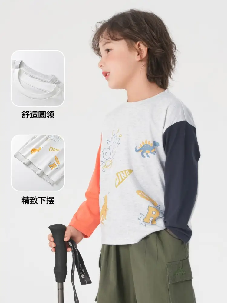 Right European Style Boys Cotton T-Shirt Spring Autumn - Image 6
