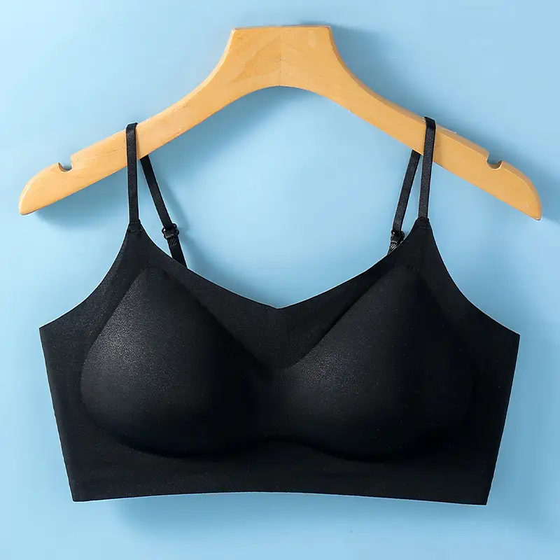Ultra-Thin Ice Silk Cool Breathable Sports Beauty Back Bra for Women One-Cup Push-Up Breast Support Suspender Tube Bra - Image 3