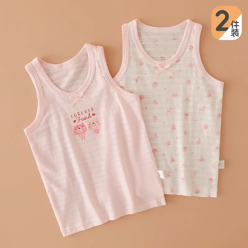 Slub Cotton Boys Vest Summer Baby Sleeveless T-Shirt - Image 7