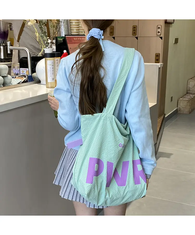 2025 Waterproof Nylon Tote Bag with PWR Print — feature 16