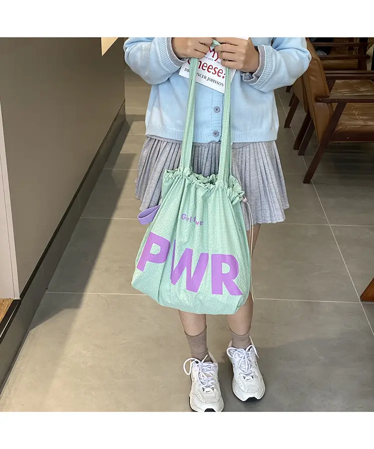 2025 Waterproof Nylon Tote Bag with PWR Print — feature 18