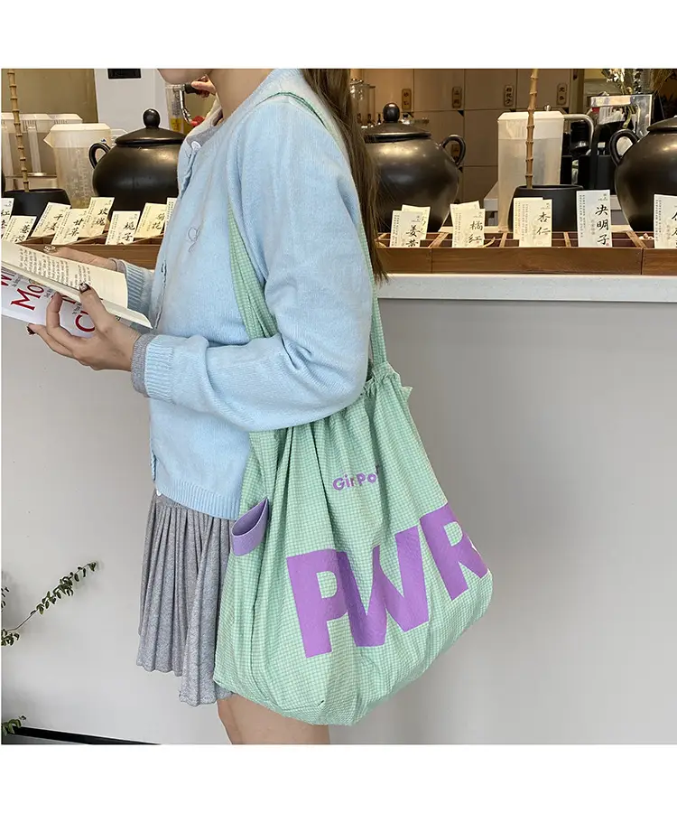2025 Waterproof Nylon Tote Bag with PWR Print — feature 19