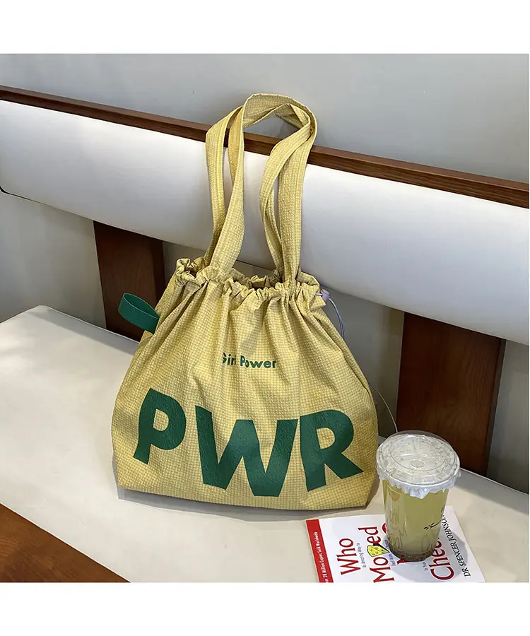 2025 Waterproof Nylon Tote Bag with PWR Print — feature 20
