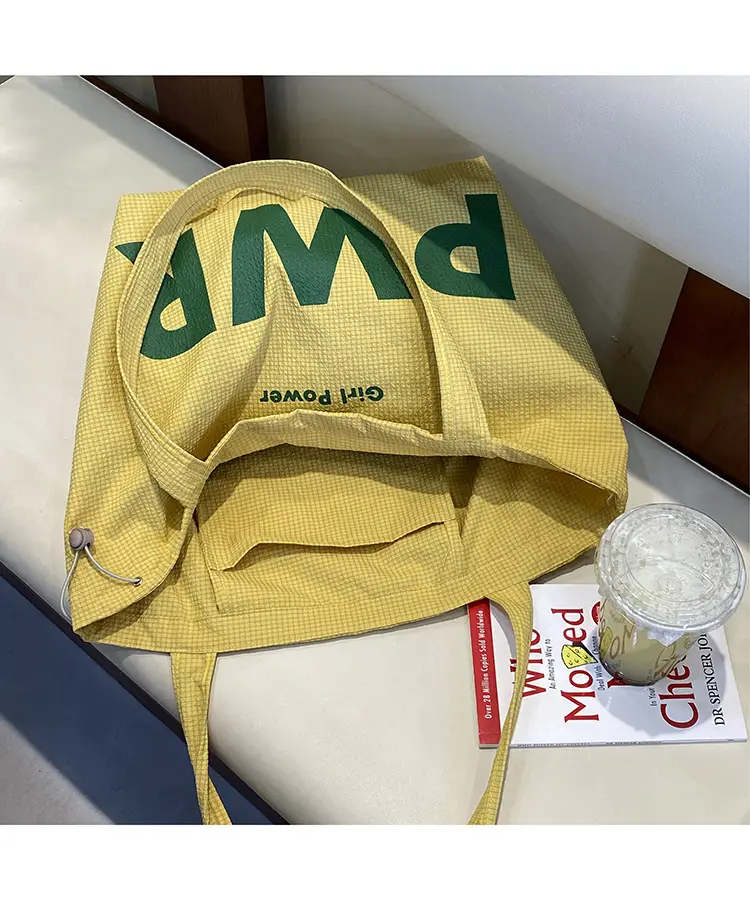 2025 Waterproof Nylon Tote Bag with PWR Print — feature 22