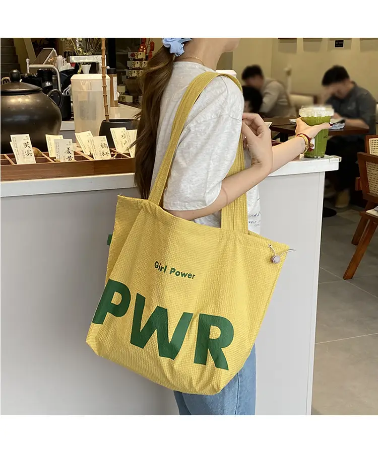 2025 Waterproof Nylon Tote Bag with PWR Print — feature 25