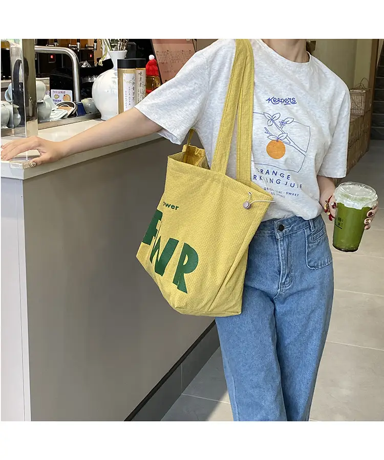 2025 Waterproof Nylon Tote Bag with PWR Print — feature 28